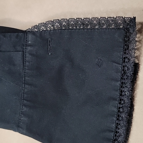 Talbots Size 12 Black Long Sleeve Button Down French Cuff Shirt, Exc. Used Cond. - Picture 14 of 16